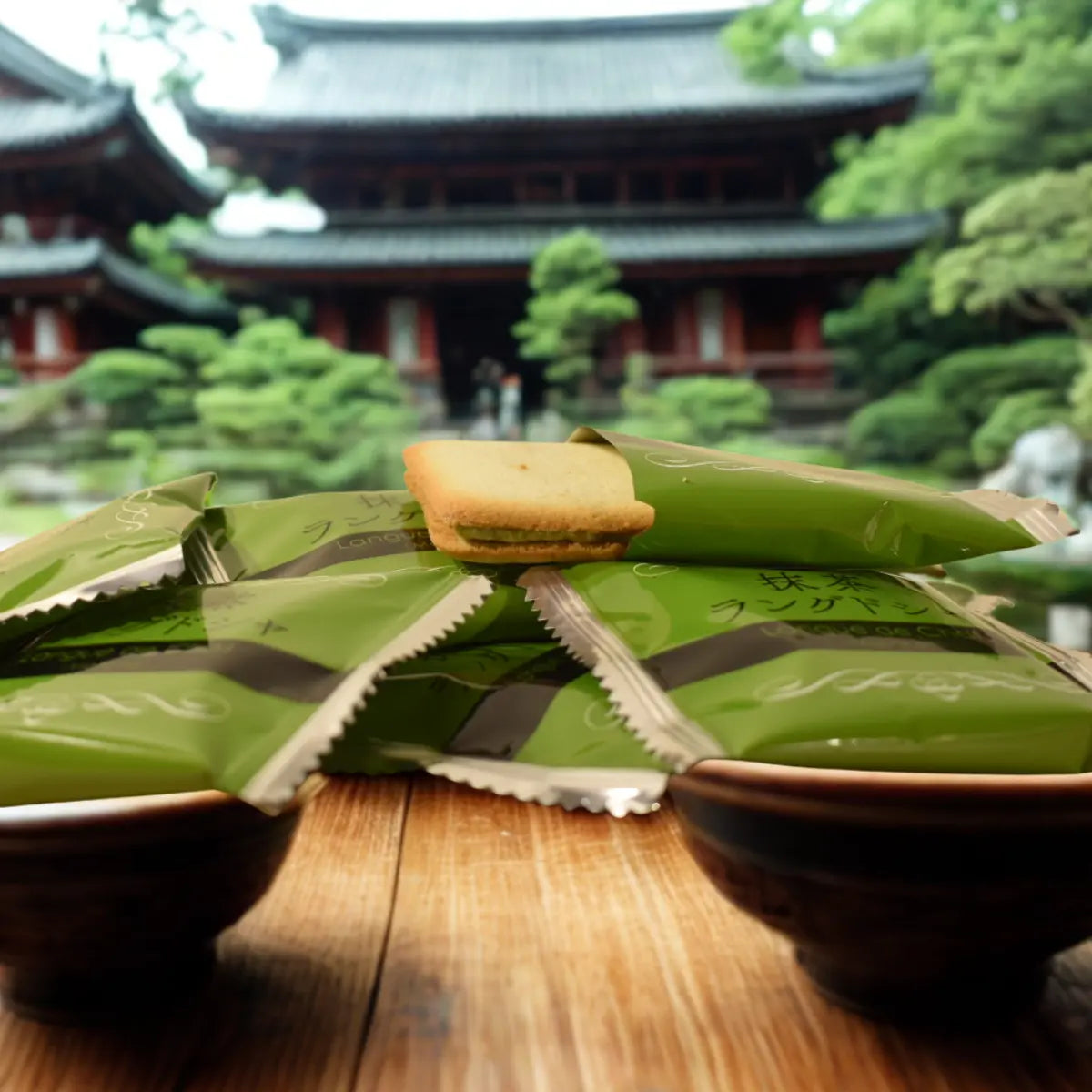Langue de chat au Matcha Yuuki snacks
