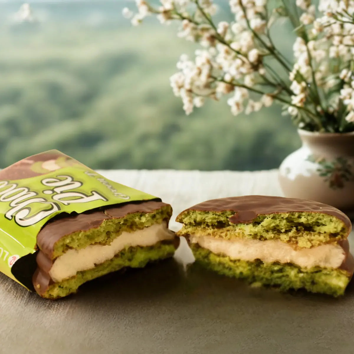 Choco pie Thé vert Yuuki snacks